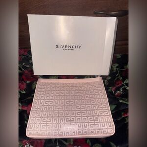 Givenchy Blush Pink Embossed Logo Pouch